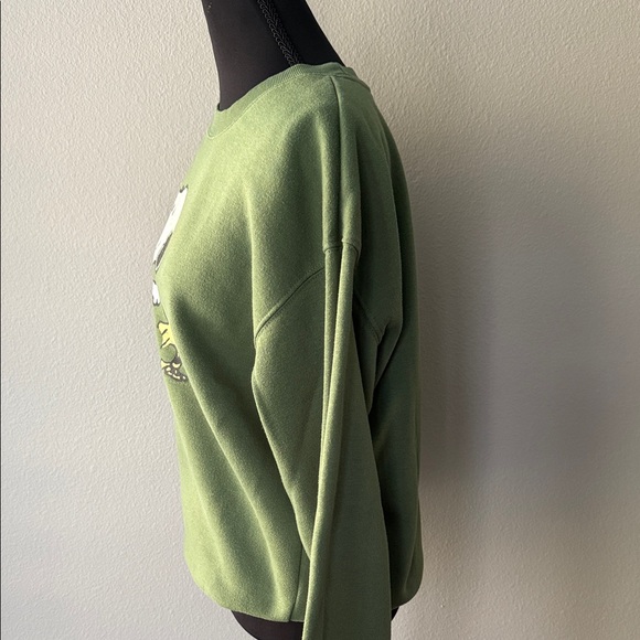 Peanuts Green Sweatshirt with Snoopy and Woodstock - Picture 3 of 7